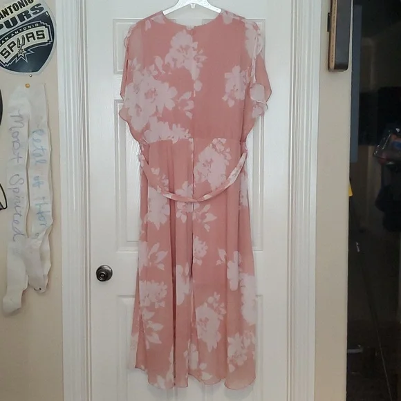 Lane Bryant Pink Asymmetrical Dress - Picture 4 of 11